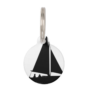 Sailboat Silhouette Pet Tag