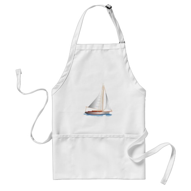 Sailboat Smooth Sailing Standard Apron (Front)
