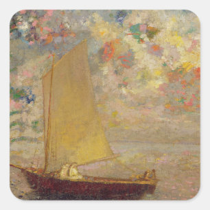 Sailboat Square Sticker