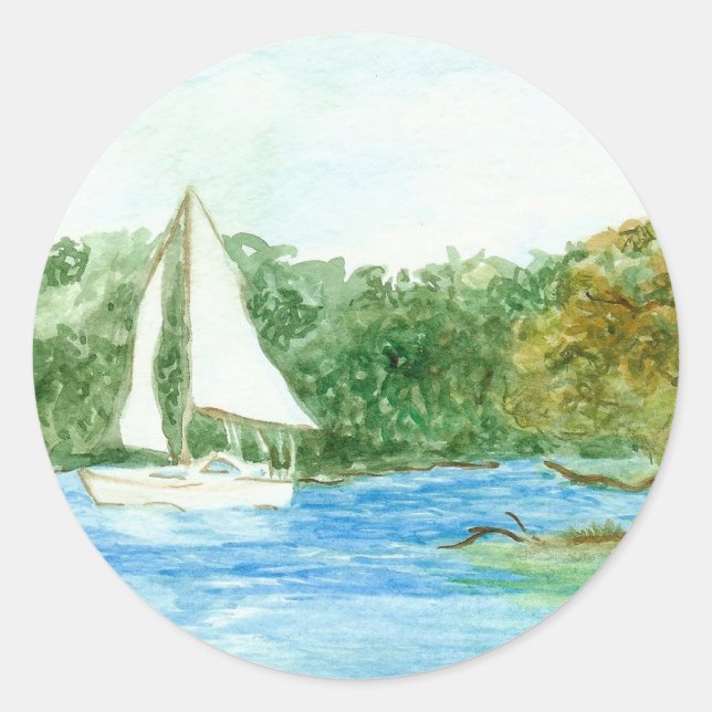 Sailboat sticker (Front)