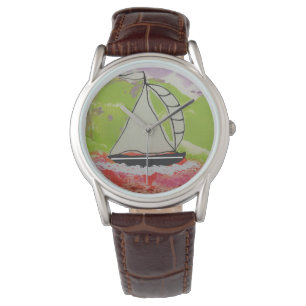 Sailboat Striped Jib Watch