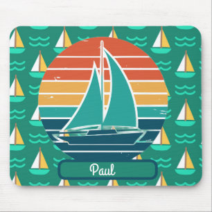 Sailboat Summer Mousepad