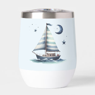 Sailboat Summer Wine Tumbler