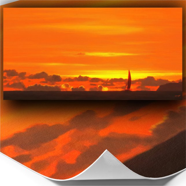 Sailboat Sunset 1300 Art Print (Creator Uploaded)