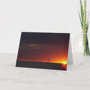 Sailboat Sunset Card
