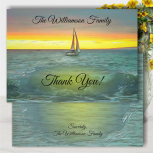 Sailboat Thank You on Banderas Bay 0884 Card