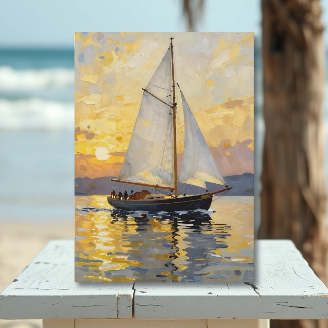 Sailboat Themed Happy Father's Day Card (Creator Uploaded)