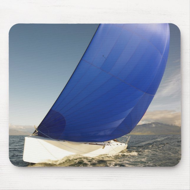 Sailboat Tipping In Wind Mouse Pad (Front)