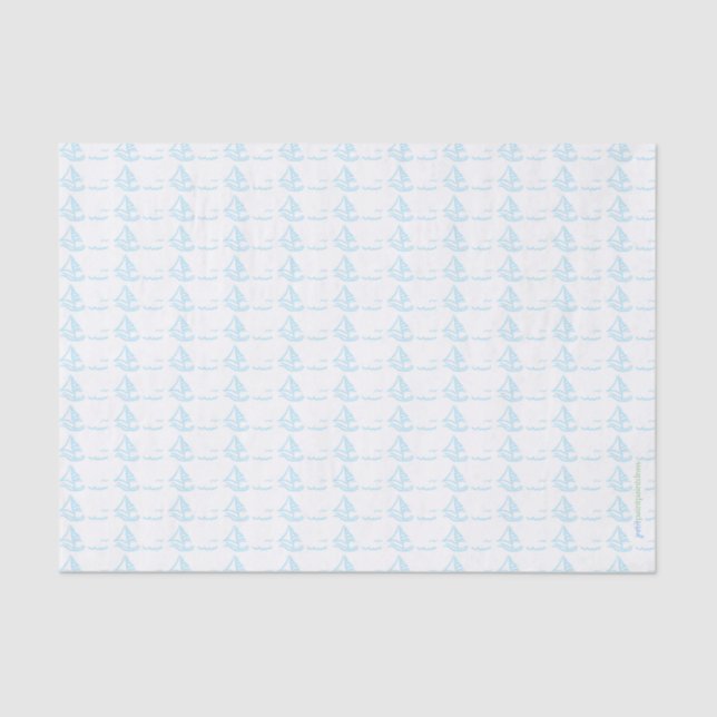 Sailboat tissue paper (Front)