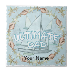 Sailboat Ultimate Dad Ceramic Tile