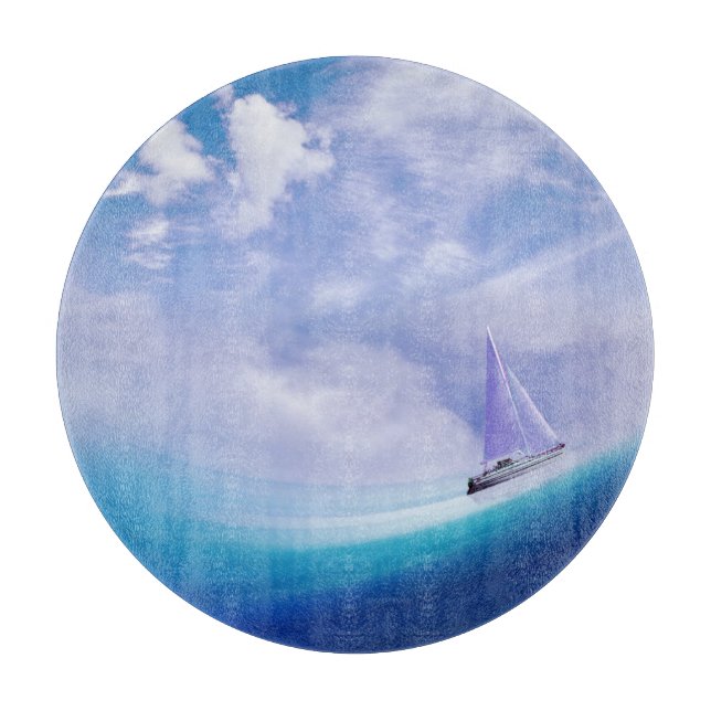 Sailboat up an Epic Wave Cutting Board (Front)