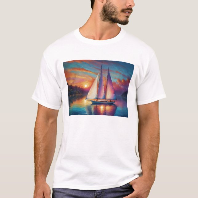 Sailboat Vibes  T-Shirt (Front)