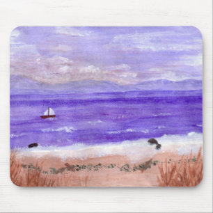 SAILBOAT VIEW MOUSE PAD