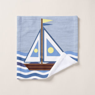 Sailboat Wash Cloth