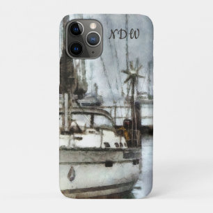 Sailboat with Monogram iPhone 11 Pro Case