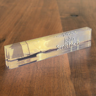 Sailboat Yacht Boats Ocean Islands Name Plate