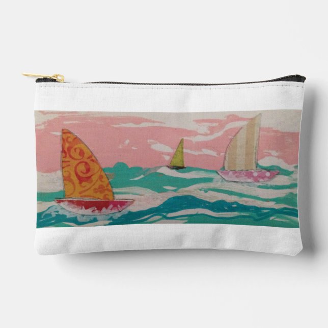 Sailboats Accessory Pouch (Front)