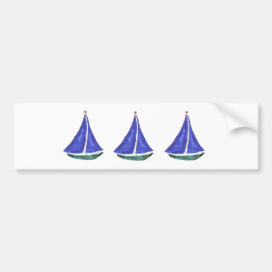 Sailboats Bumper Sticker
