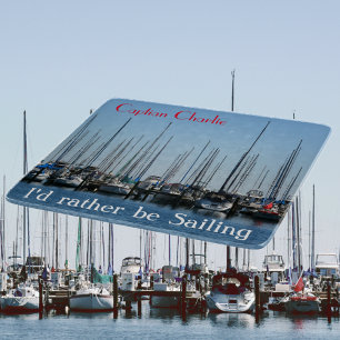 Sailboats Captain's I'd Rather be Sailing Cutting Board
