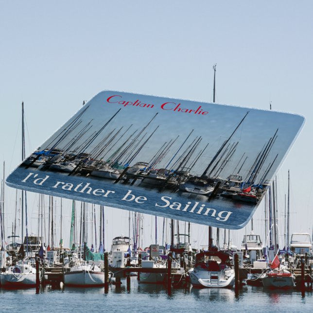 Sailboats Captain's I'd Rather be Sailing Cutting Board (Creator Uploaded)
