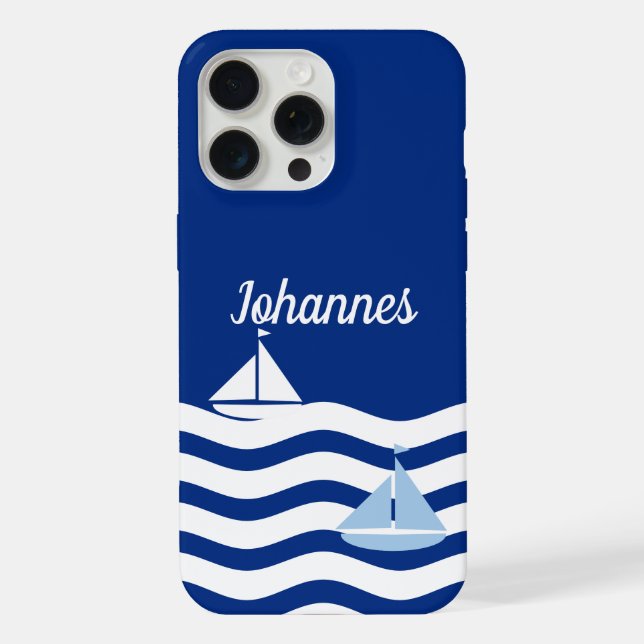 Sailboats Day Custom iPhone Case (Back)