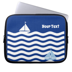 Sailboats Day Custom Laptop Sleeve