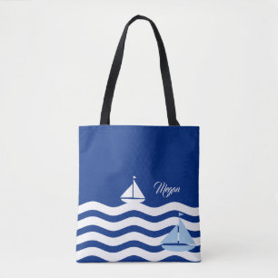 Sailboats Day Custom Tote Bag