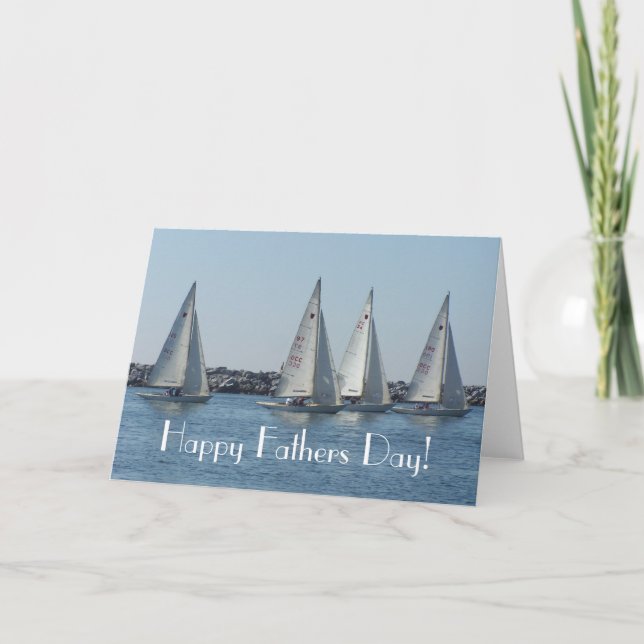 Sailboats Fathers Day Card (Front)