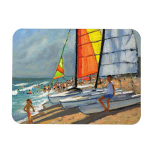 Sailboats Garrucha Spain Magnet