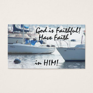 Sailboats God is Faithful! Card