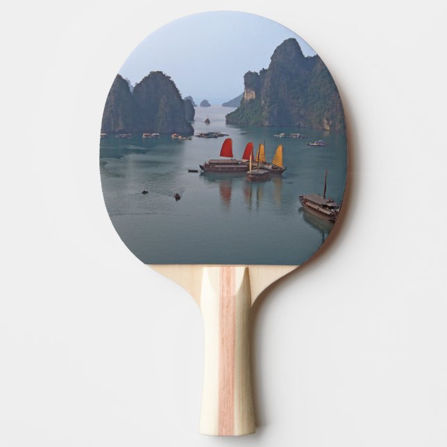 Sailboats in Ha Long Bay - Vietnam, Asia Ping Pong Paddle (Front)