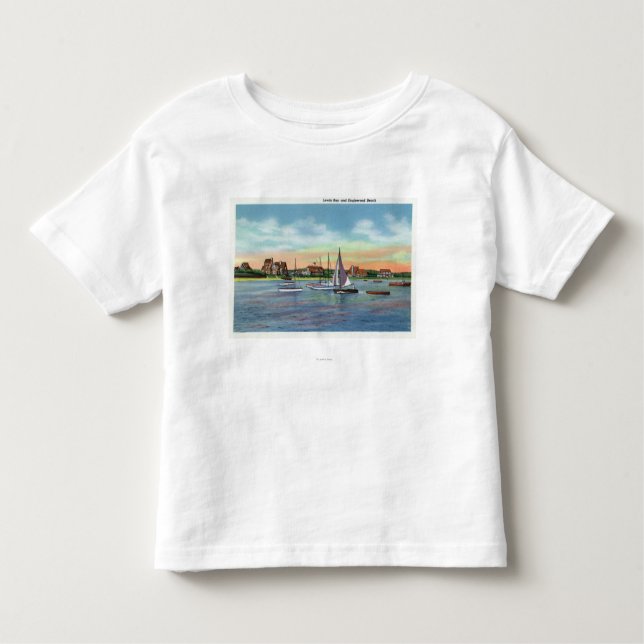 Sailboats in Lewis Bay, Englewood Beach View Toddler T-Shirt (Front)