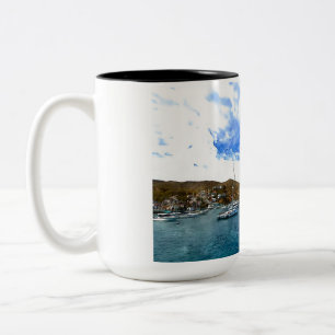 Sailboats in the Harbour Mug