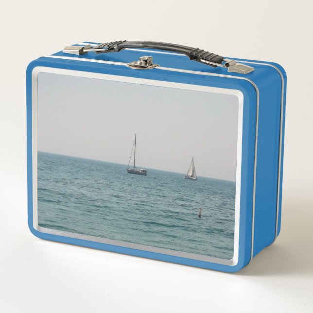 Sailboats Metal Lunch Box (Front)
