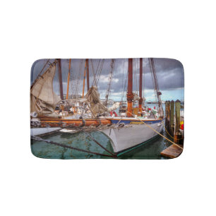 Sailboats Morred At Key West Bath Mat