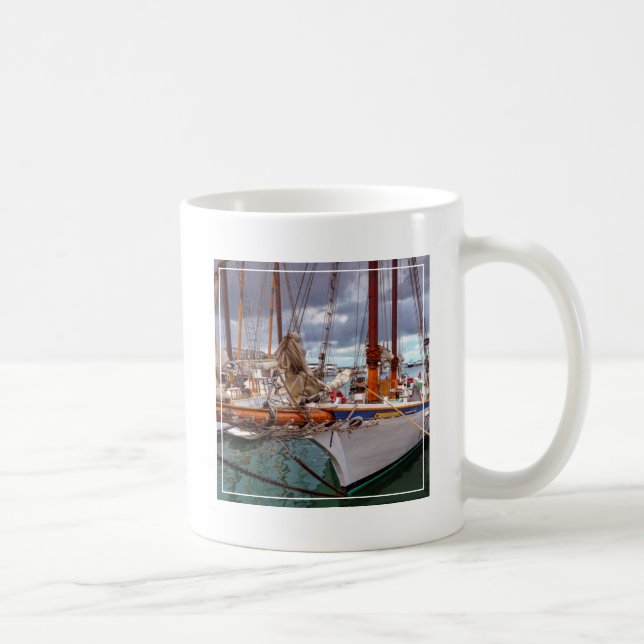 Sailboats Morred At Key West Coffee Mug (Right)