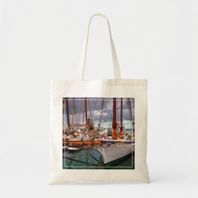Sailboats Morred At Key West Tote Bag (Front)