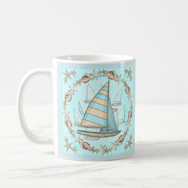 Sailboats  mug (Left)