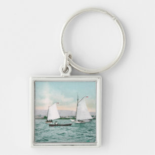 Sailboats off Alameda BeachAlameda, CA Key Ring