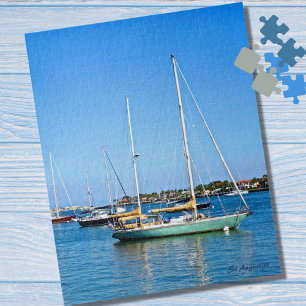 Sailboats on Matanzas Bay St. Augustine Florida  Jigsaw Puzzle