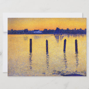 Sailboats on the River Scheldt (Belgium) Card