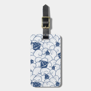 Sailboats On The Sea Pattern Luggage Tag