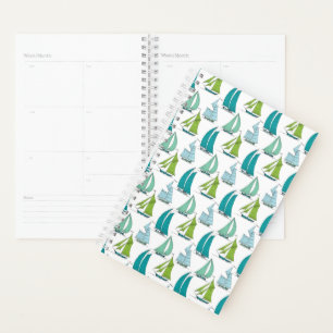 Sailboats On The Water Pattern Planner