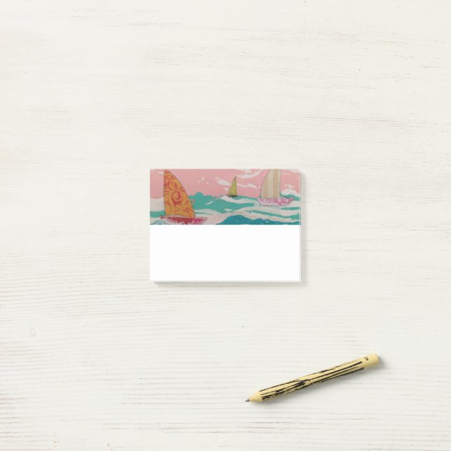 Sailboats Post-It Notes (On Desk)