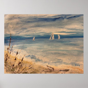 Sailboats Poster