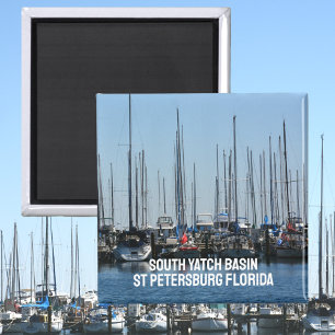 Sailboats St Petersburg Florida South Yatch Basin Magnet