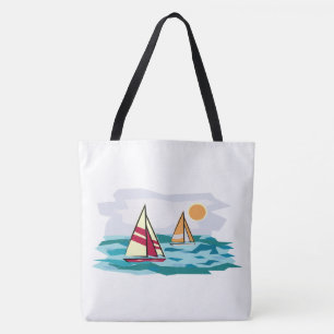 Sailboats Tote Bag