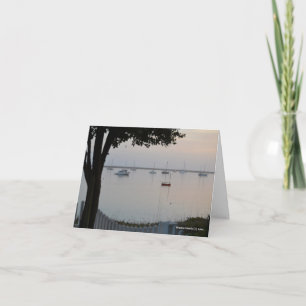 Sailboats Wake Card