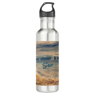 Sailboats Water Bottle