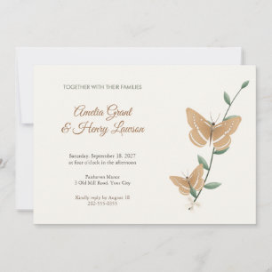 Sailer Butterfly Wedding Invitation